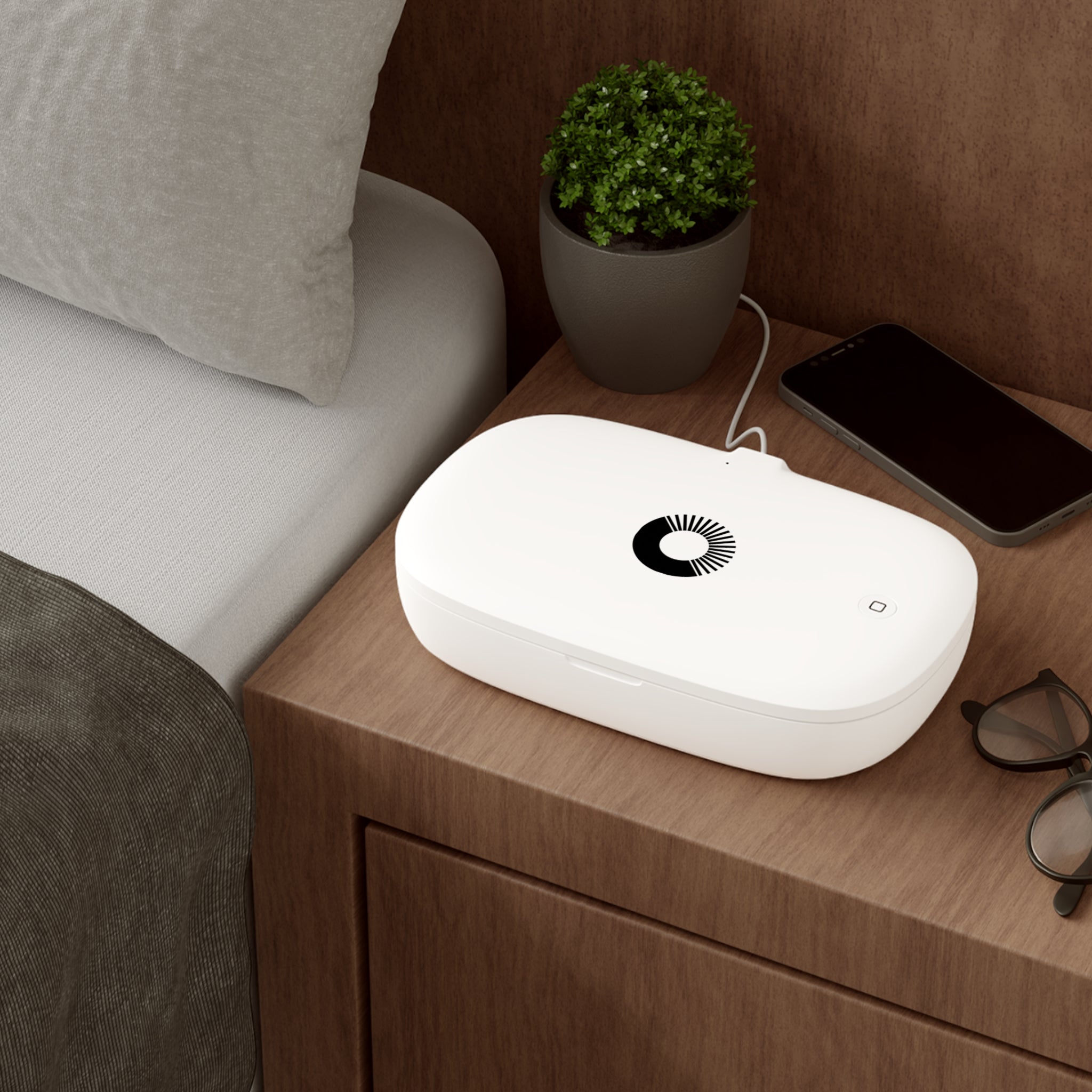 UV Sanitizer Wireless Charger — Phone UV-C Sanitizing & Qi Charging Pad