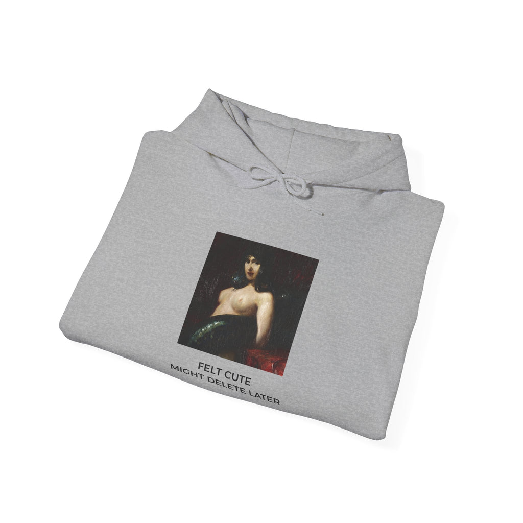 Felt Cute Medium-Heavy Hoodie - Gray