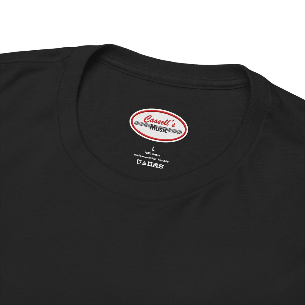 Cassell's music store — Graphic White T-Shirt Black