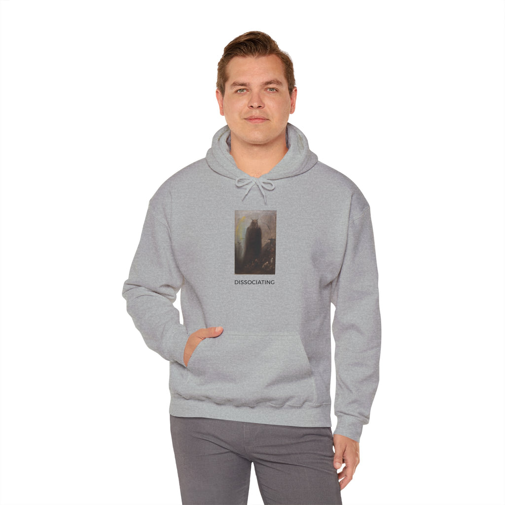 Dissociating Medium-Heavy Hoodie - Gray