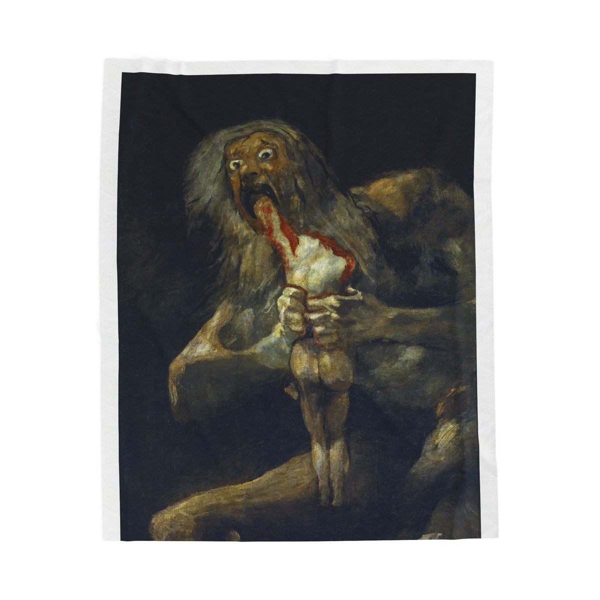 Saturn Eating His Son - Plush Blanket