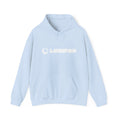 Lumipad Logo Hoodie — Minimal Soft Blue Pullover