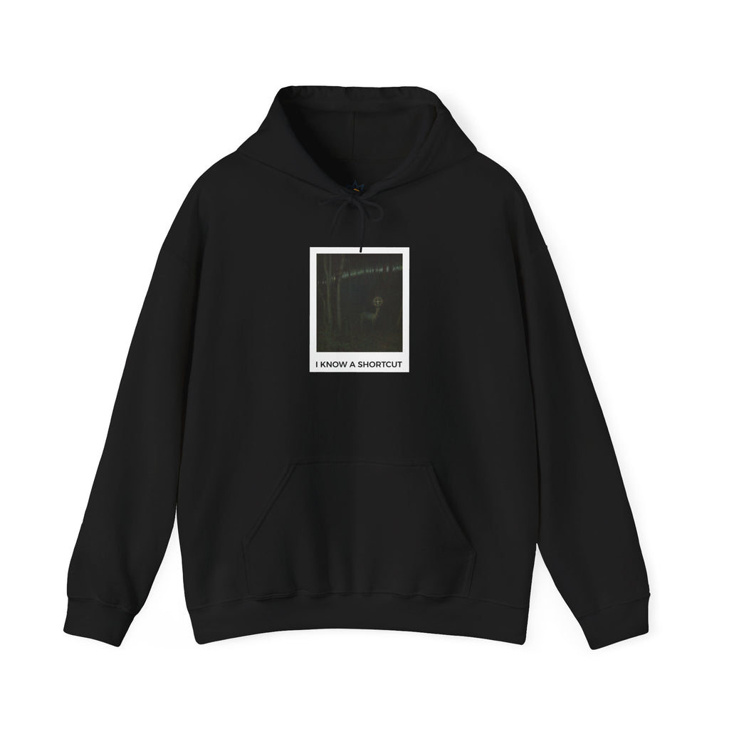 I know A Shortcut Medium-Heavy Hoodie - Black