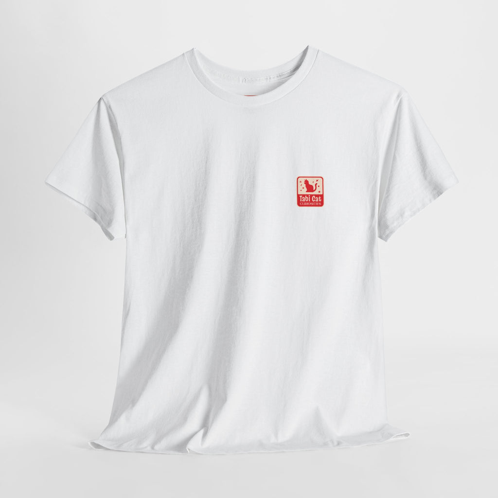 One Wish Willow Graphic Tee — Retro Red Print Chest & Back