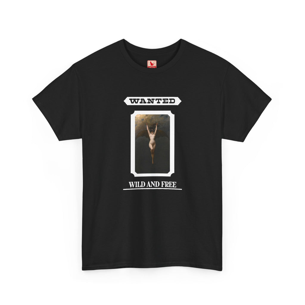 Wild and Free Heavy Cotton Tee - Black