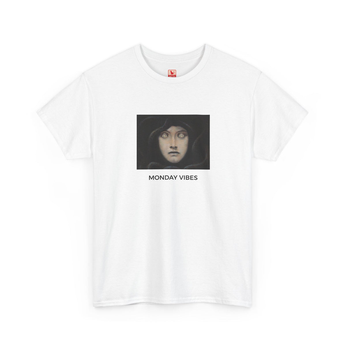 Monday Vibes Heavy Cotton Tee - White