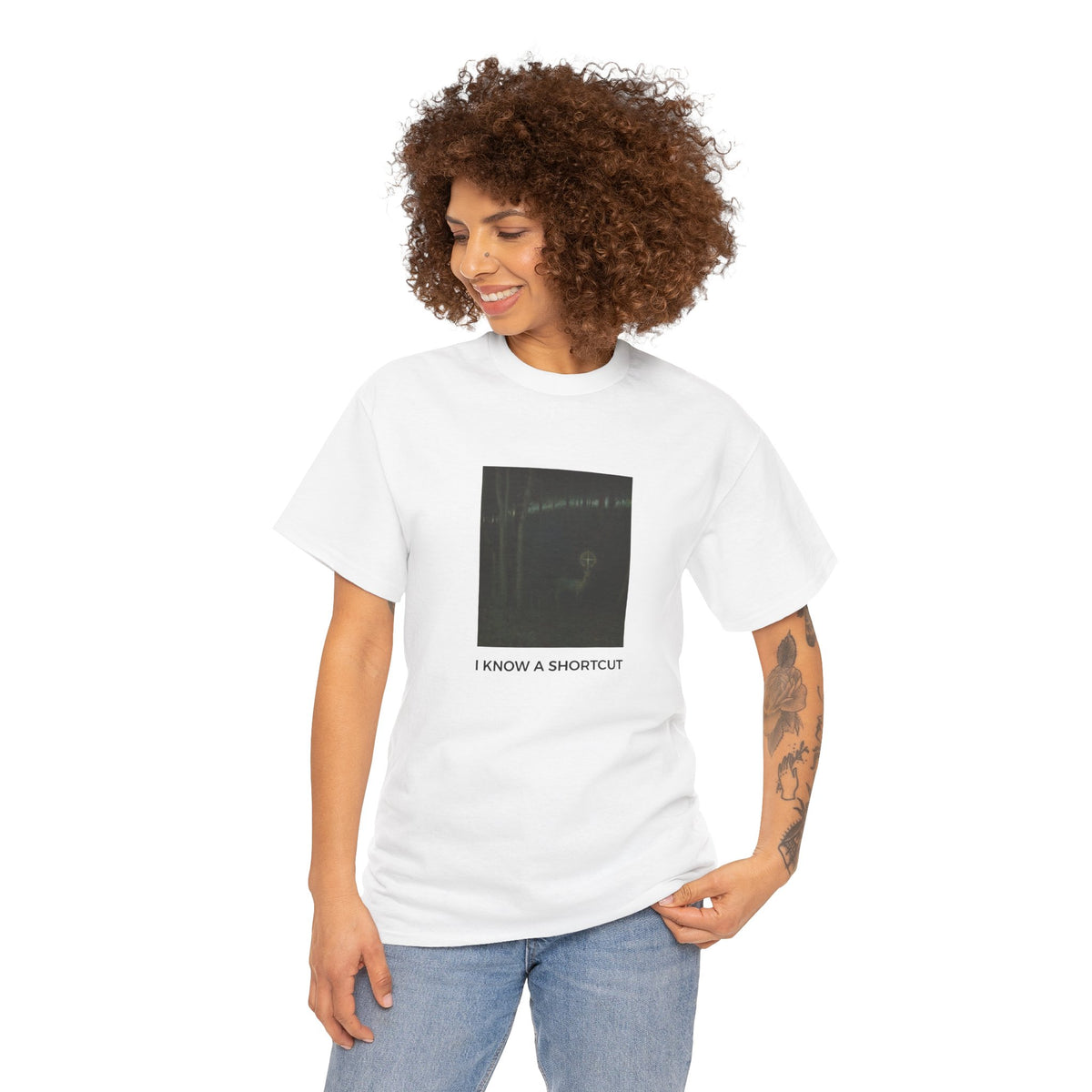I know A Shortcut Heavy Cotton Tee - White