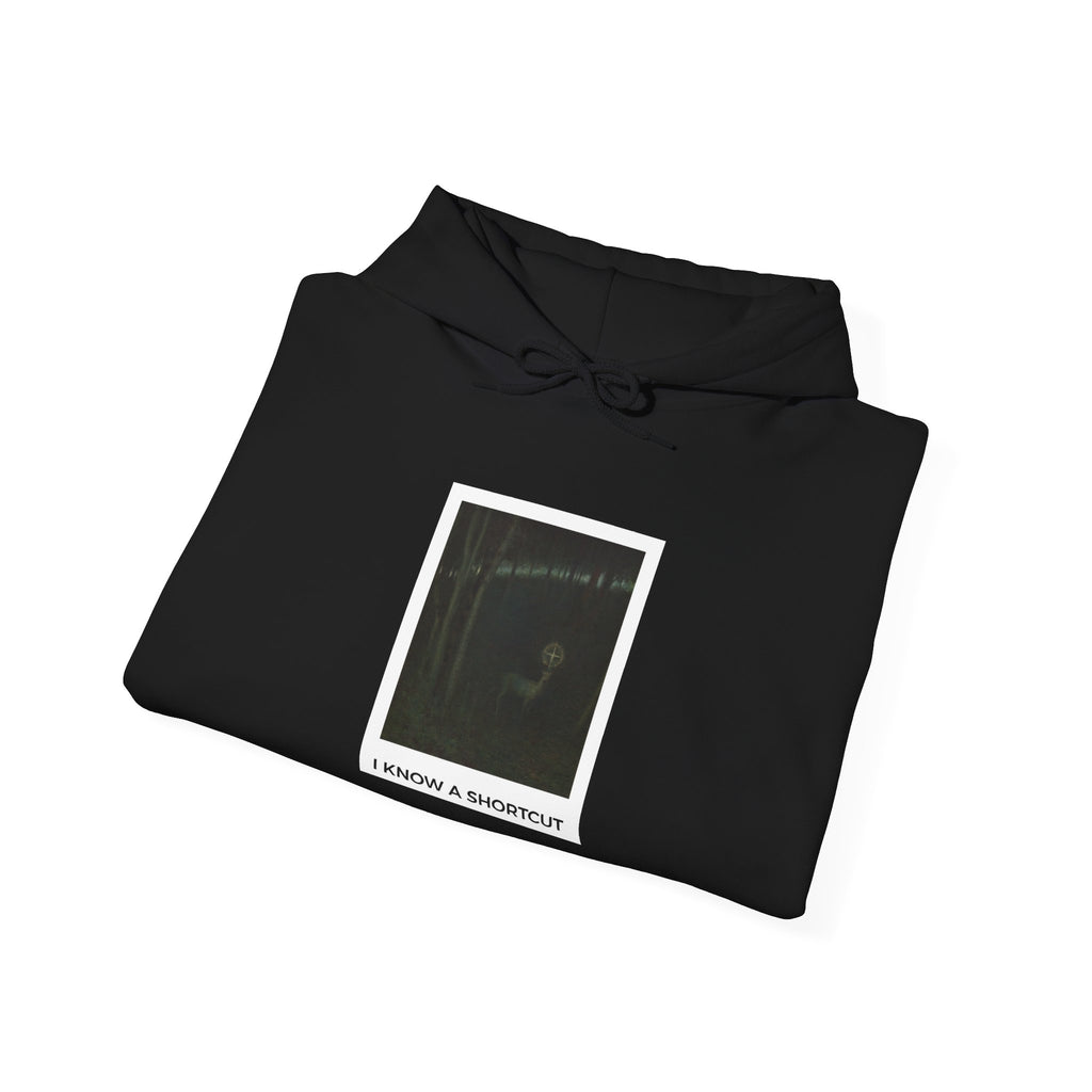 I know A Shortcut Medium-Heavy Hoodie - Black