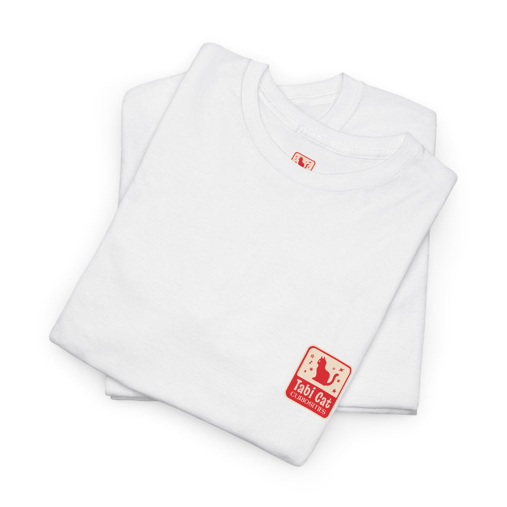 One Wish Willow Graphic Tee — Retro Red Print Chest & Back