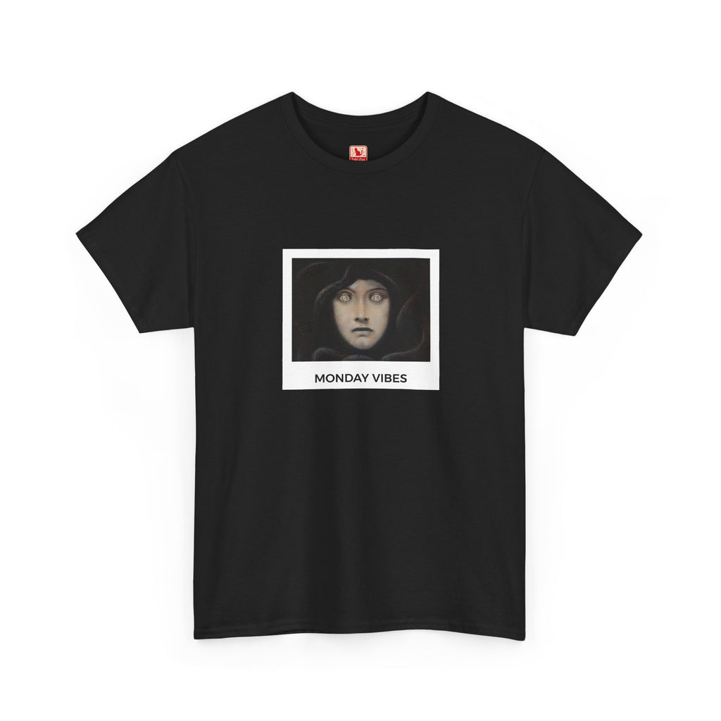Monday Vibes Heavy Cotton Tee - Black