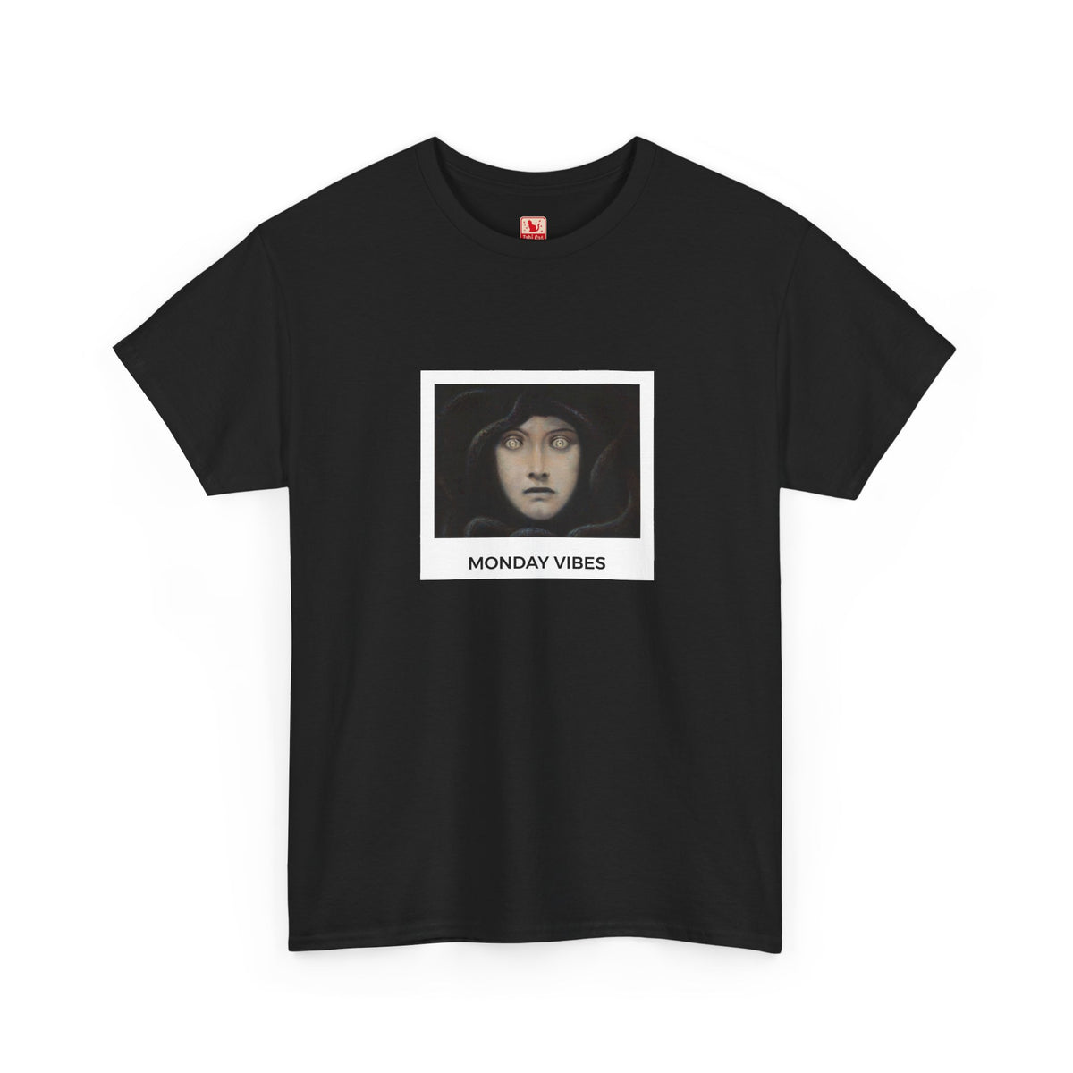 Monday Vibes Heavy Cotton Tee - Black