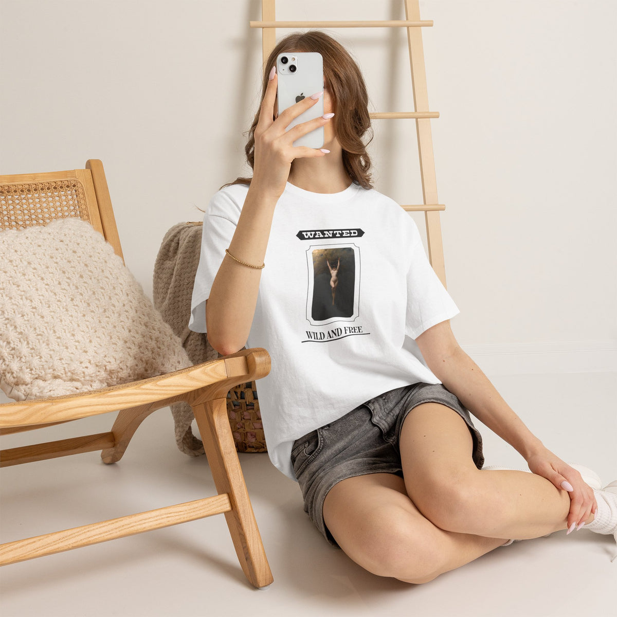 Wild and Free Heavy Cotton Tee - White