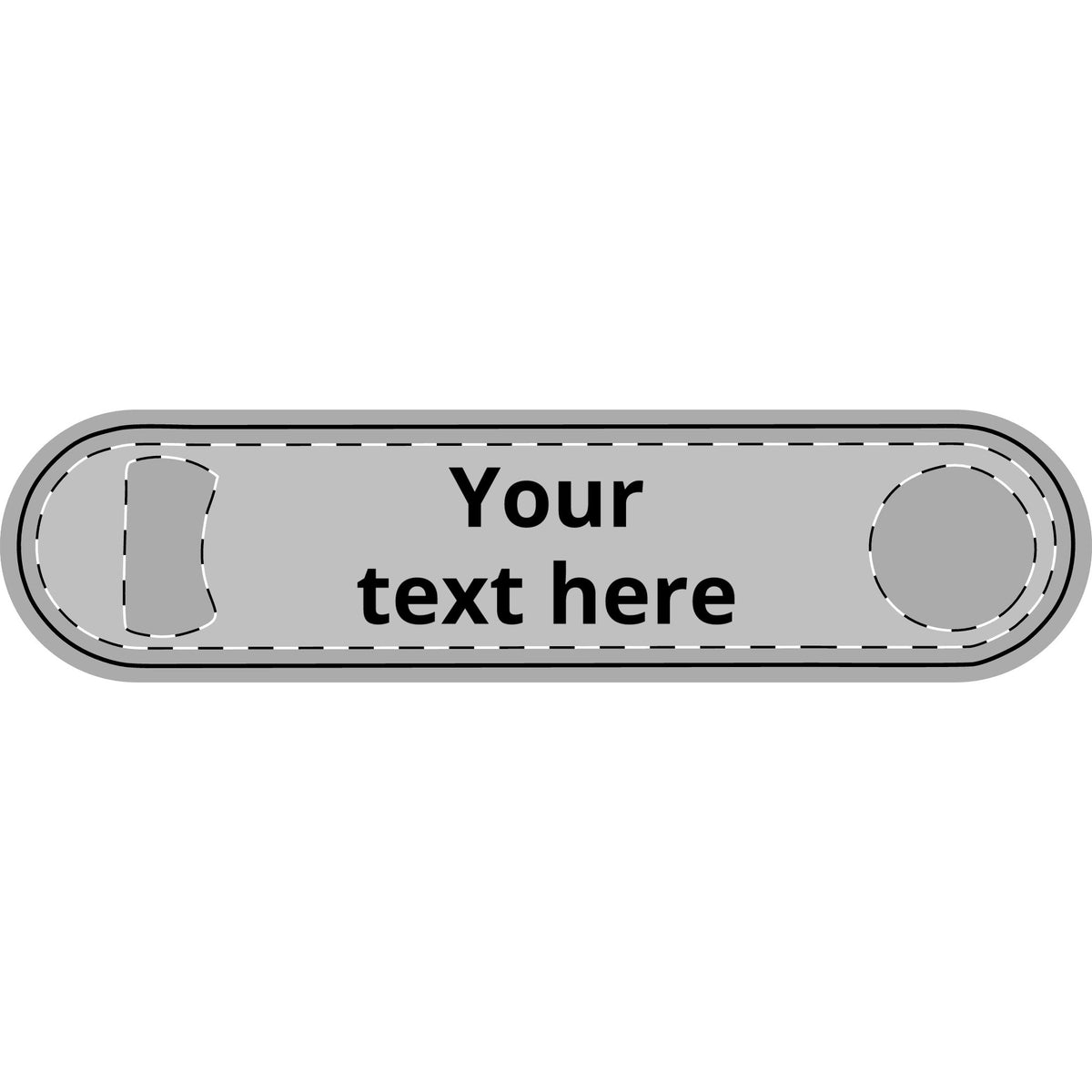 Personalized Metal Bottle Opener – Custom Text Bar Accessory