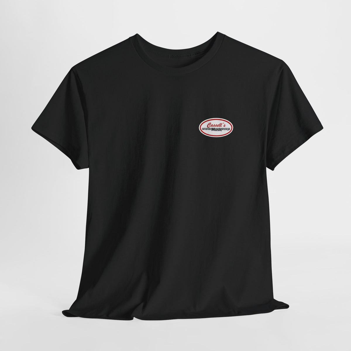 Cassell's music store — Graphic White T-Shirt Black