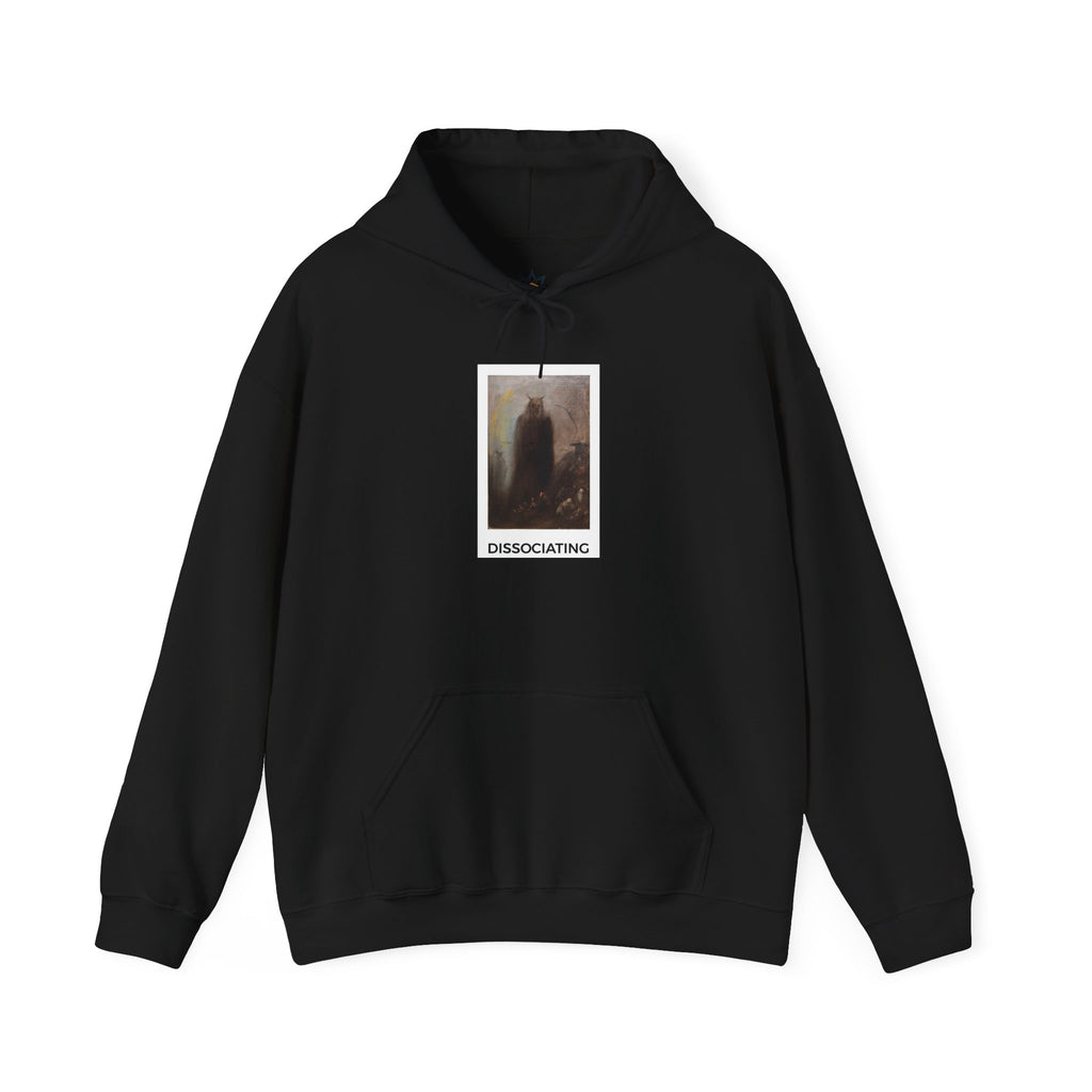 Dissociating Medium-Heavy Hoodie - Black