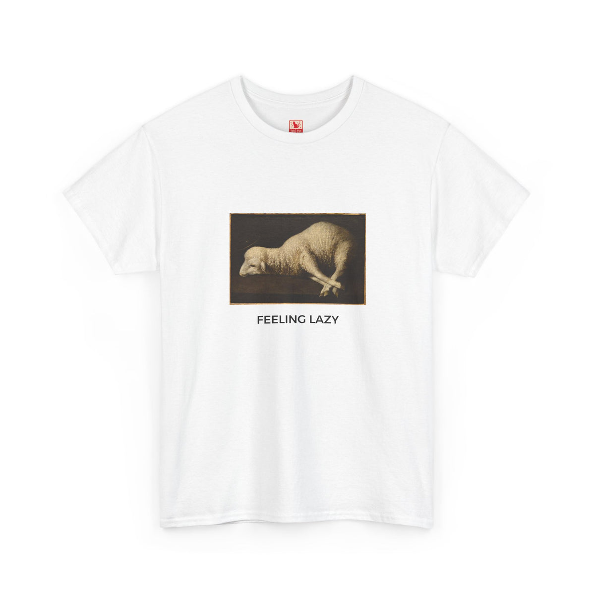 Feeling Lazy Heavy Cotton Tee - White
