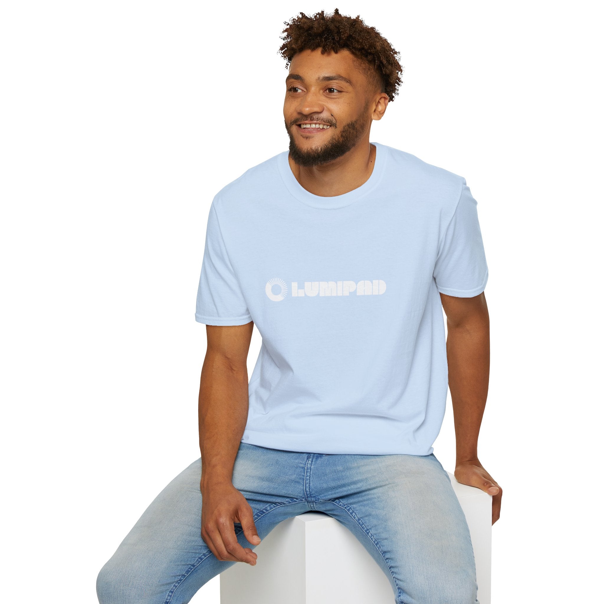 T-Shirt — Minimal 'Lumpad' Logo Tee | Soft Pastel Casual Wear