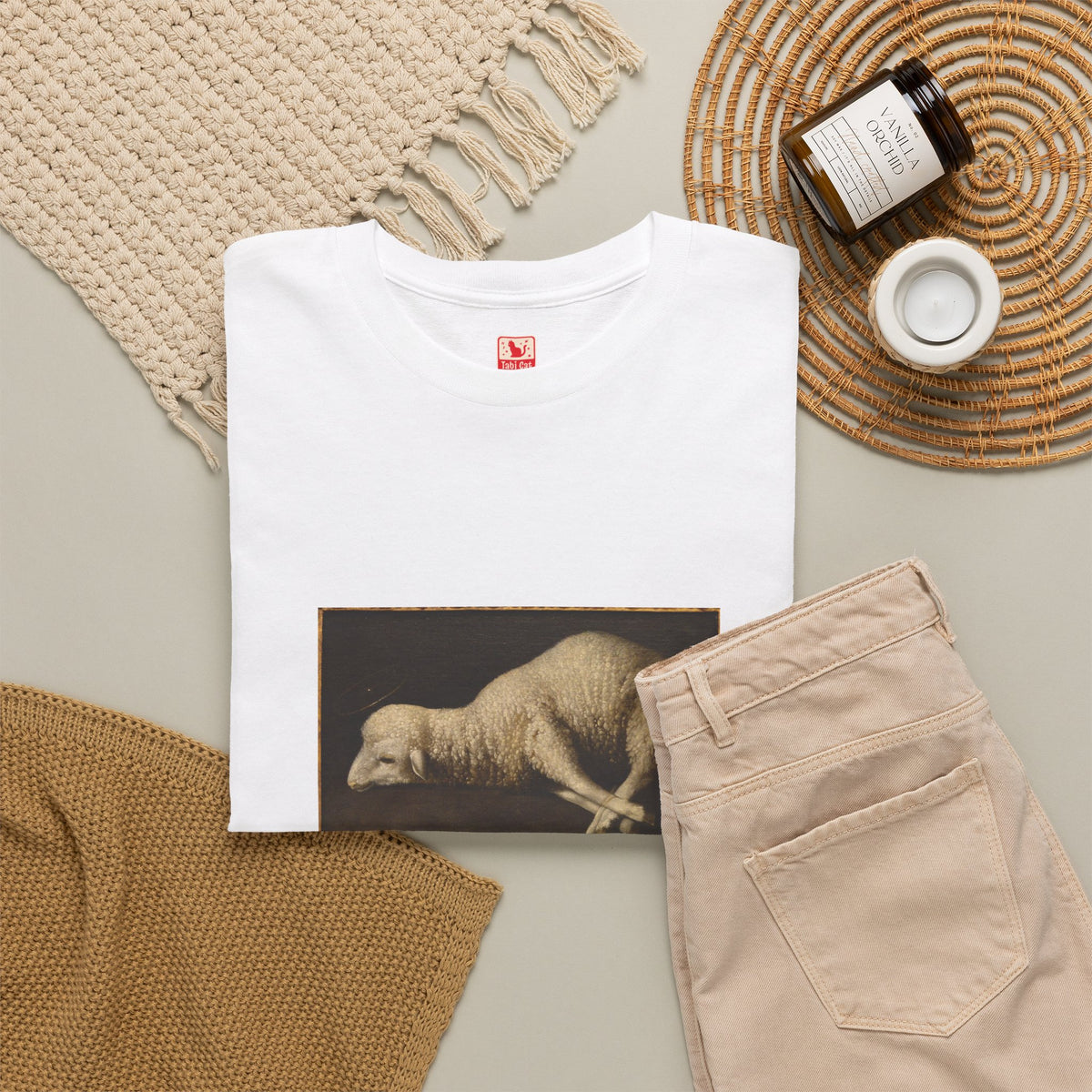 Feeling Lazy Heavy Cotton Tee - White
