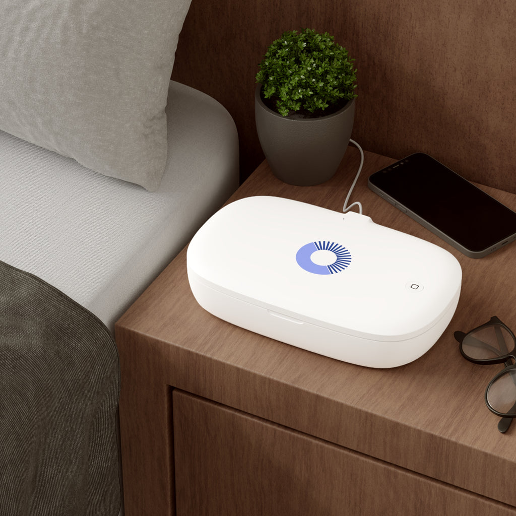 UV Phone Sanitizer & Wireless Charging Pad — Compact UV-C Sterilizer with Qi Fast Charge