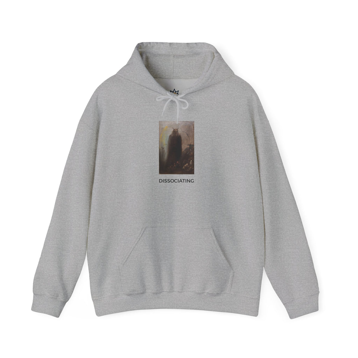 Dissociating Medium-Heavy Hoodie - Gray