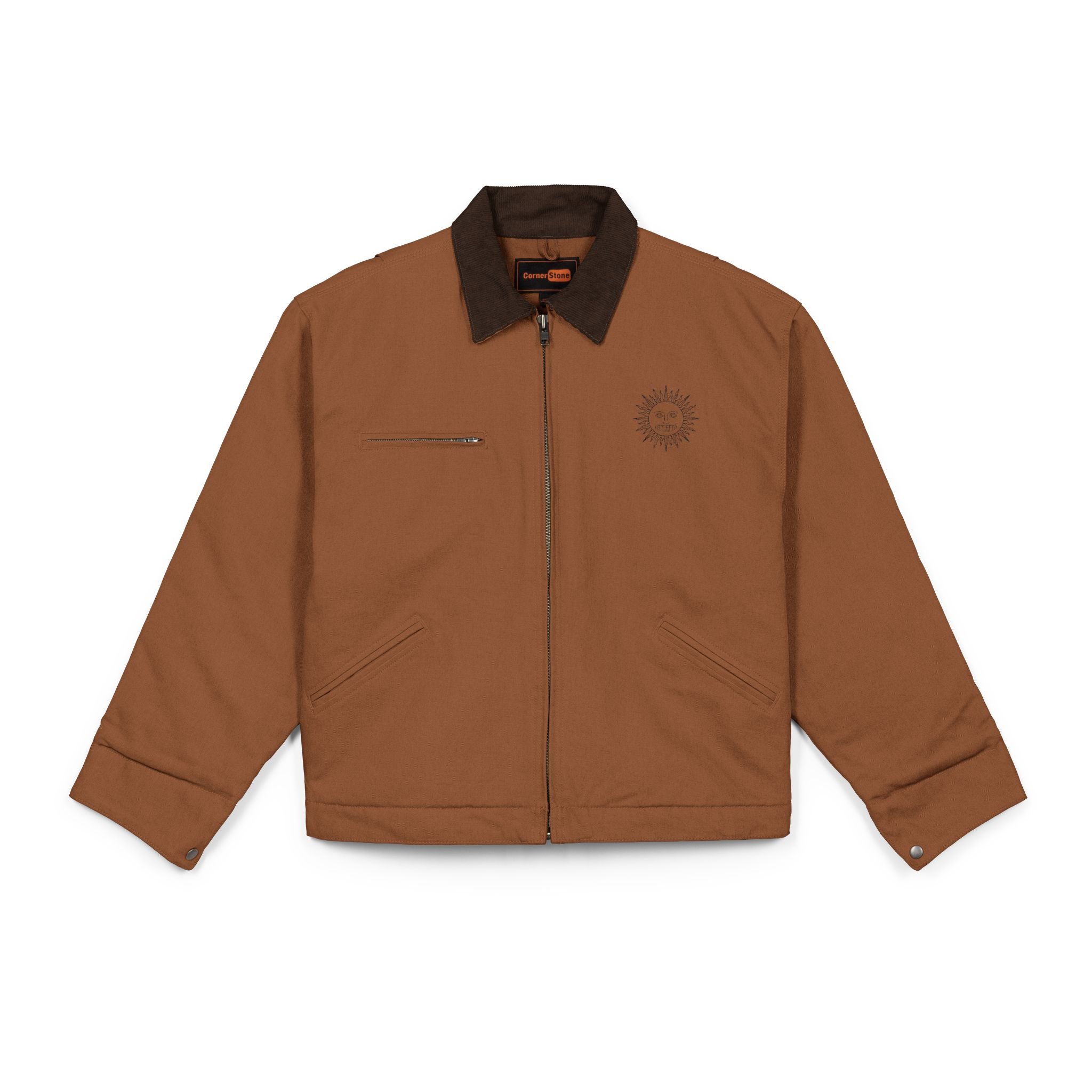 CornerStone® Unisex Duck Cloth Work Jacket - Sun with Teeth