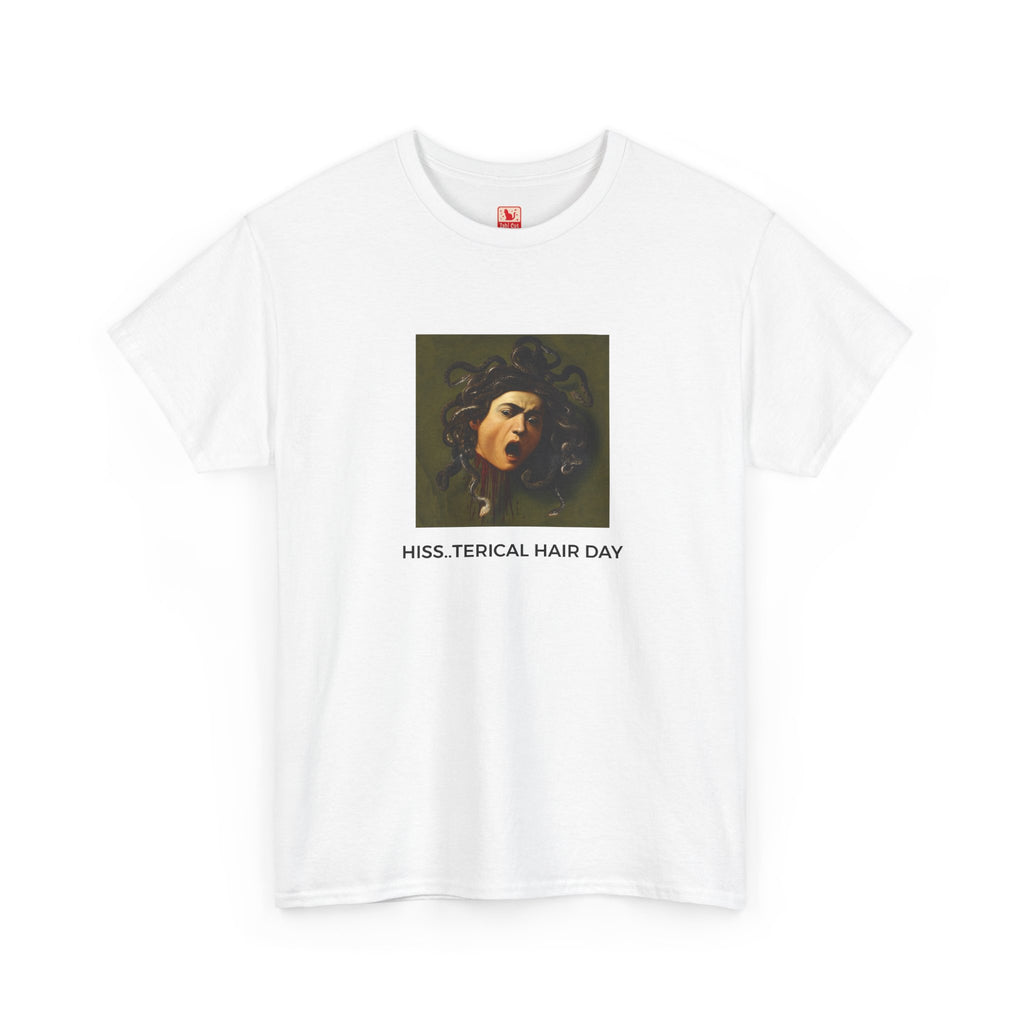 Hissterical Hair Day Heavy Cotton Tee - White