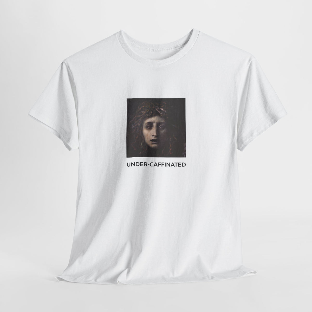 Under Caffinated Heavy Cotton Tee - White