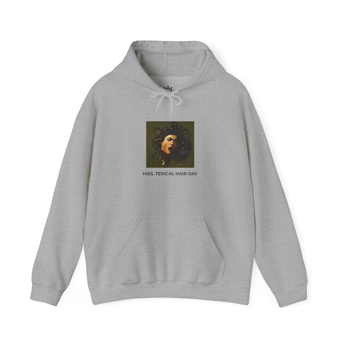 Hissterical Hair Day Medium-Heavy Hoodie - Gray
