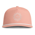 Vintage Embroidered Hat - Sun With Teeth logo Peach