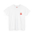 One Wish Willow Graphic Tee — Retro Red Print Chest & Back
