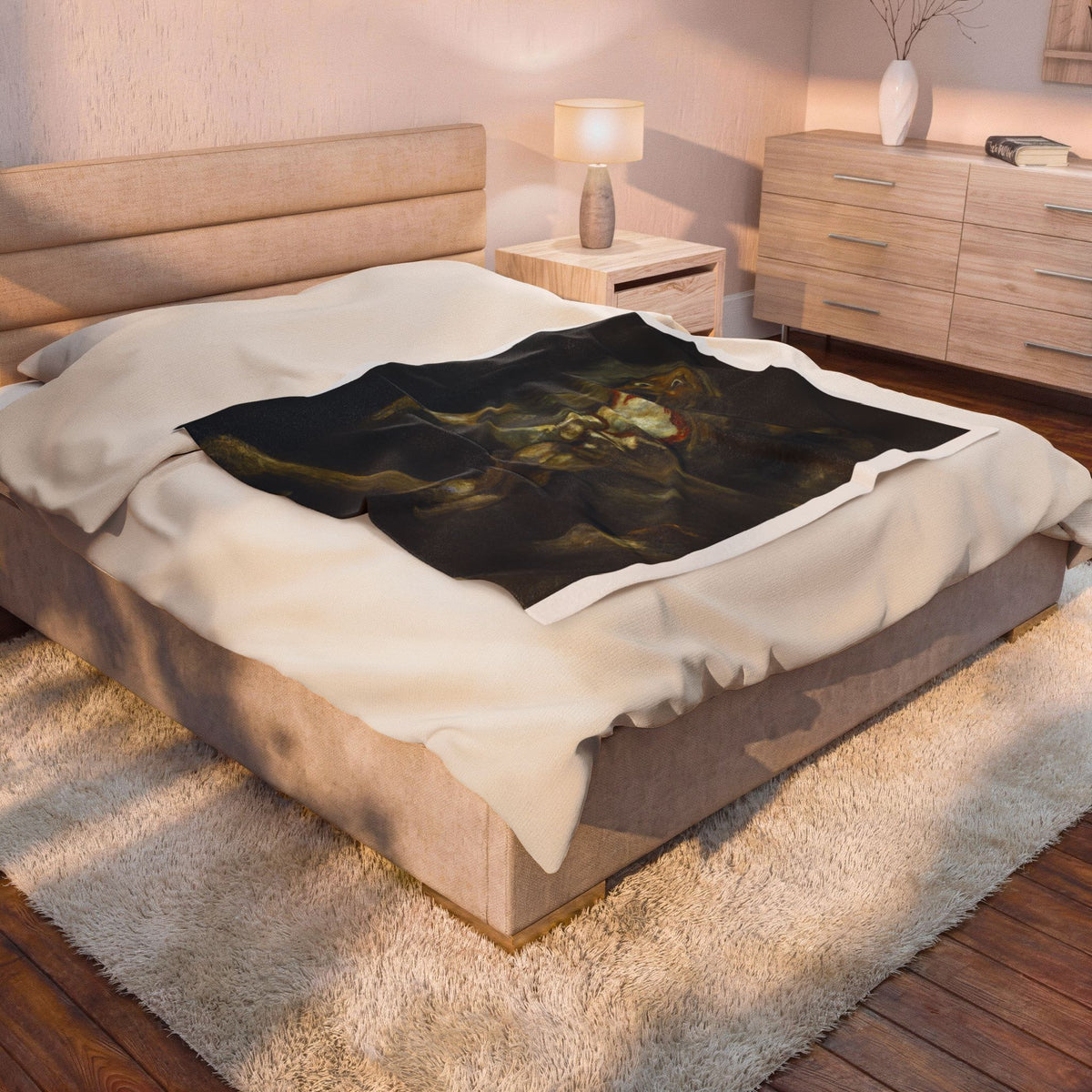 Saturn Eating His Son - Plush Blanket
