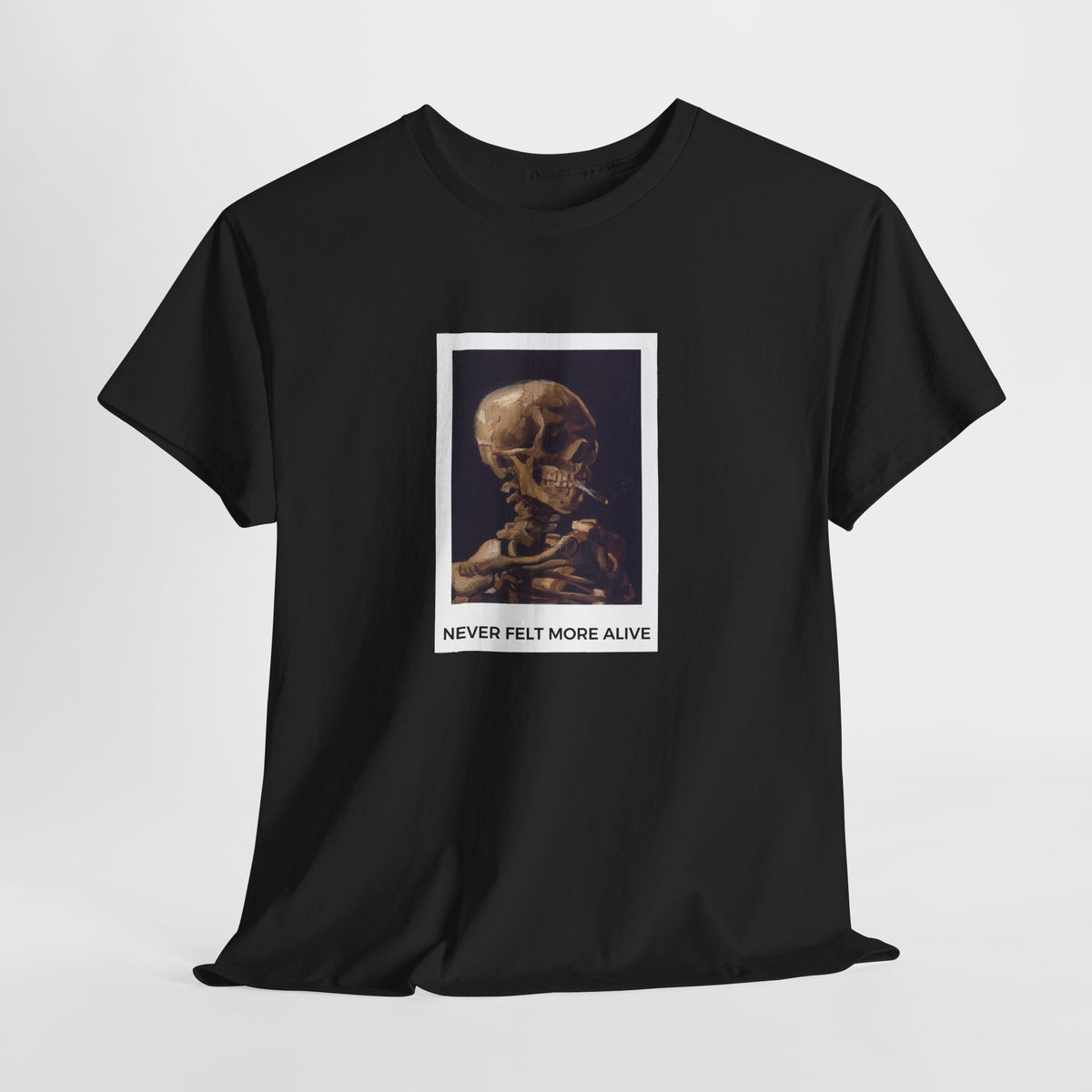 Never Felt More Alive Heavy Cotton Tee - Black