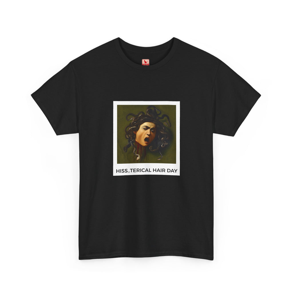 Histerical Hair Day Heavy Cotton Tee - Black