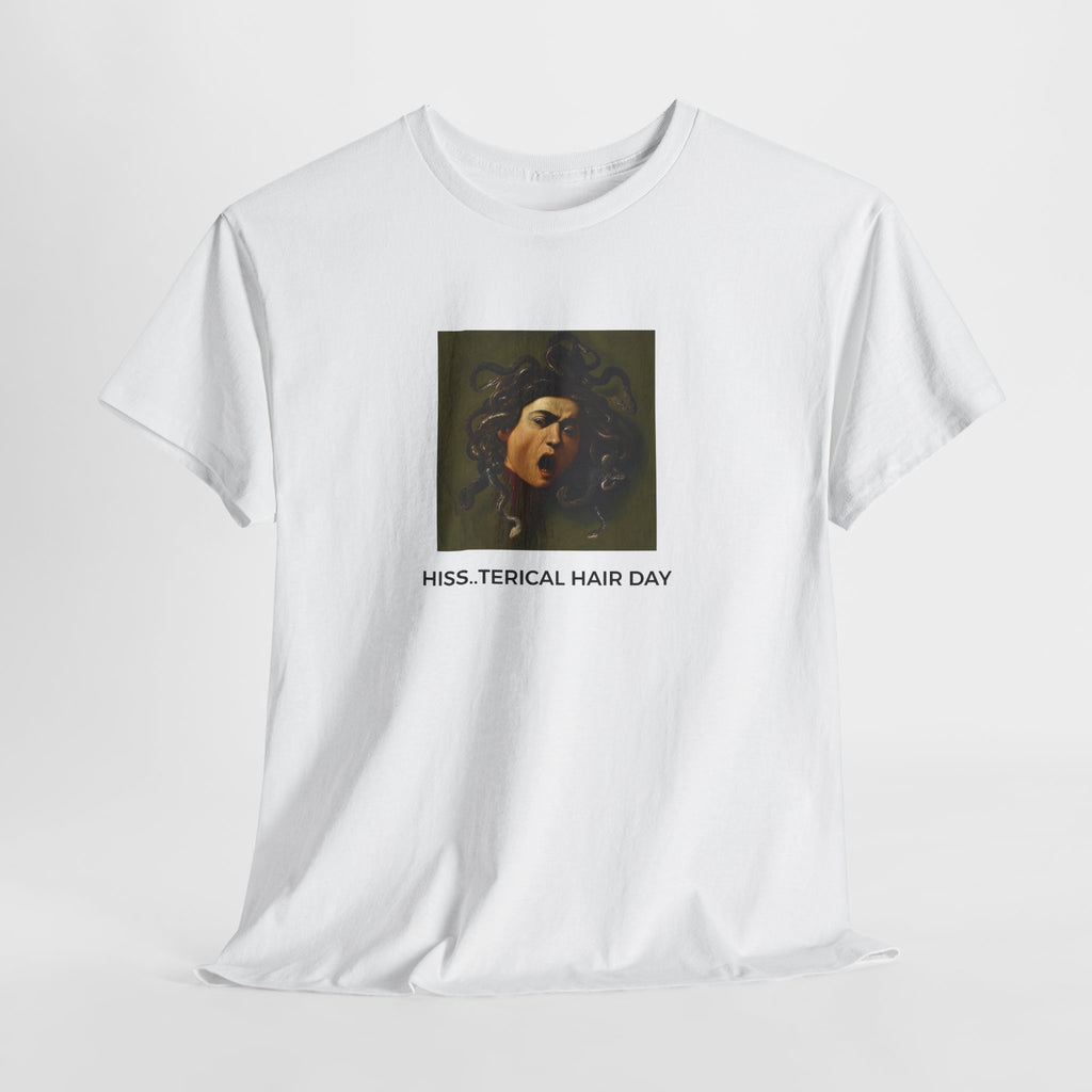 Hissterical Hair Day Heavy Cotton Tee - White