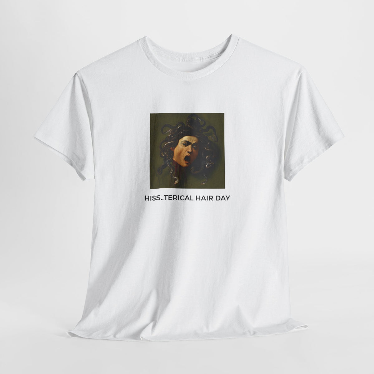 Hissterical Hair Day Heavy Cotton Tee - White