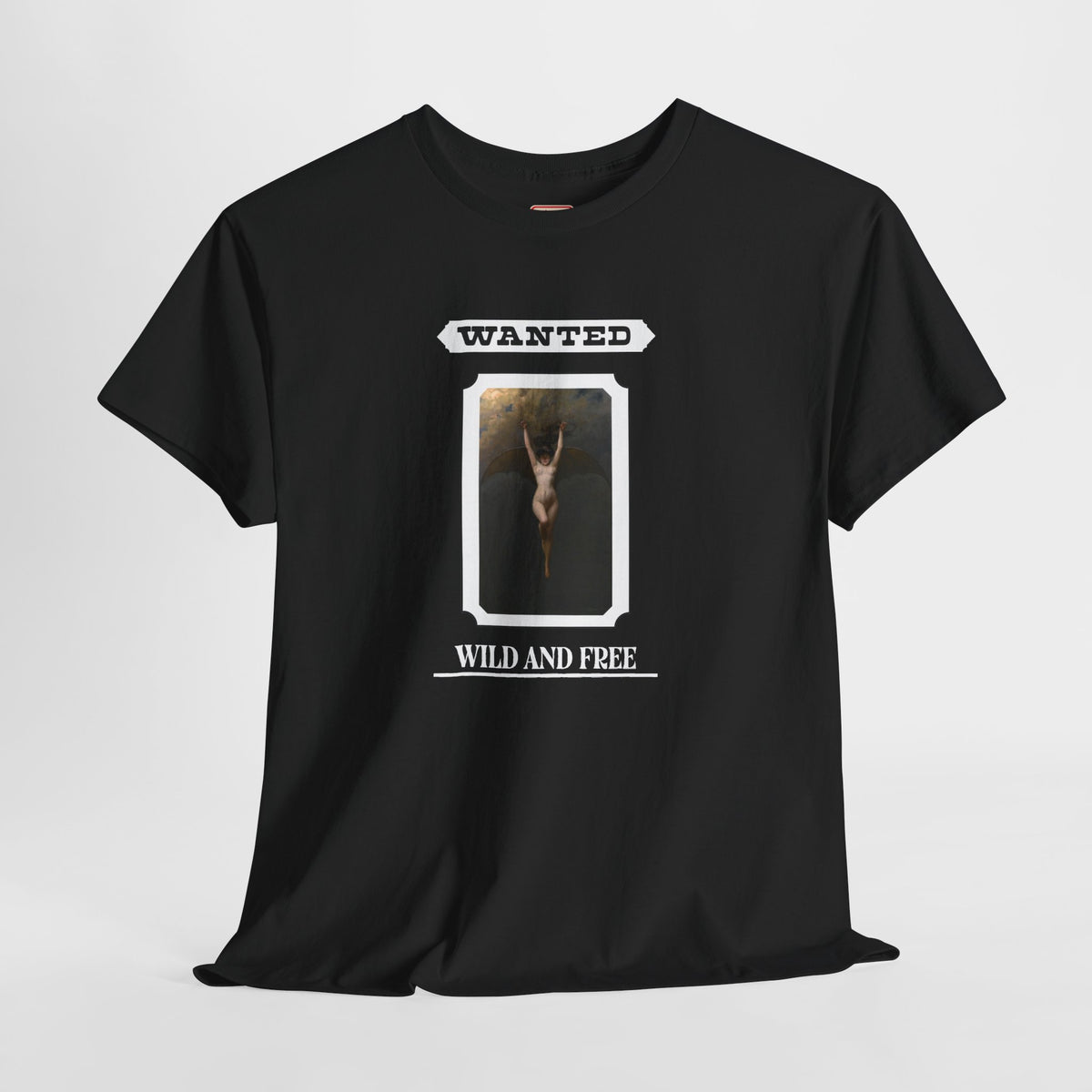 Wild and Free Heavy Cotton Tee - Black