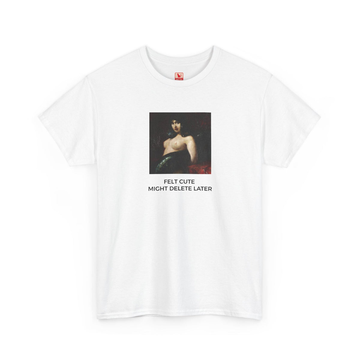 Felt Cute Heavy Cotton Tee - White