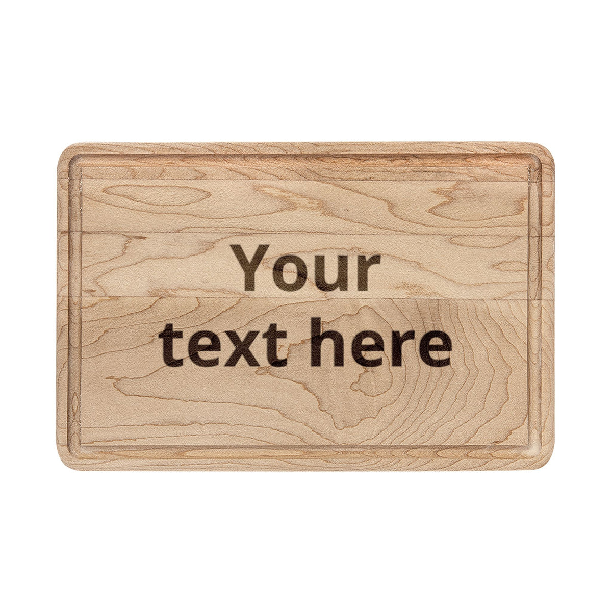 Personalized Engraved Wooden Cutting Board – Custom Text Kitchen Gift