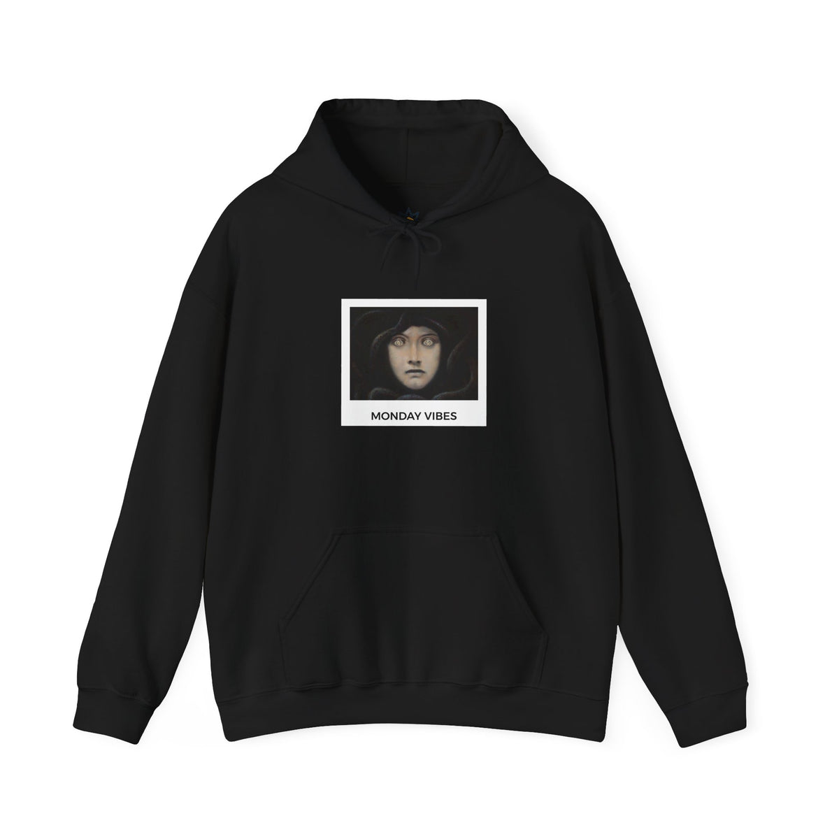 Monday Vibes Medium-Heavy Hoodie - Black