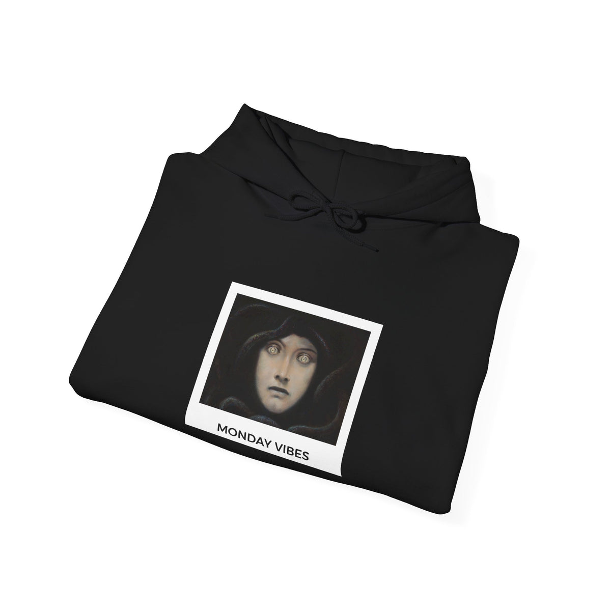 Monday Vibes Medium-Heavy Hoodie - Black