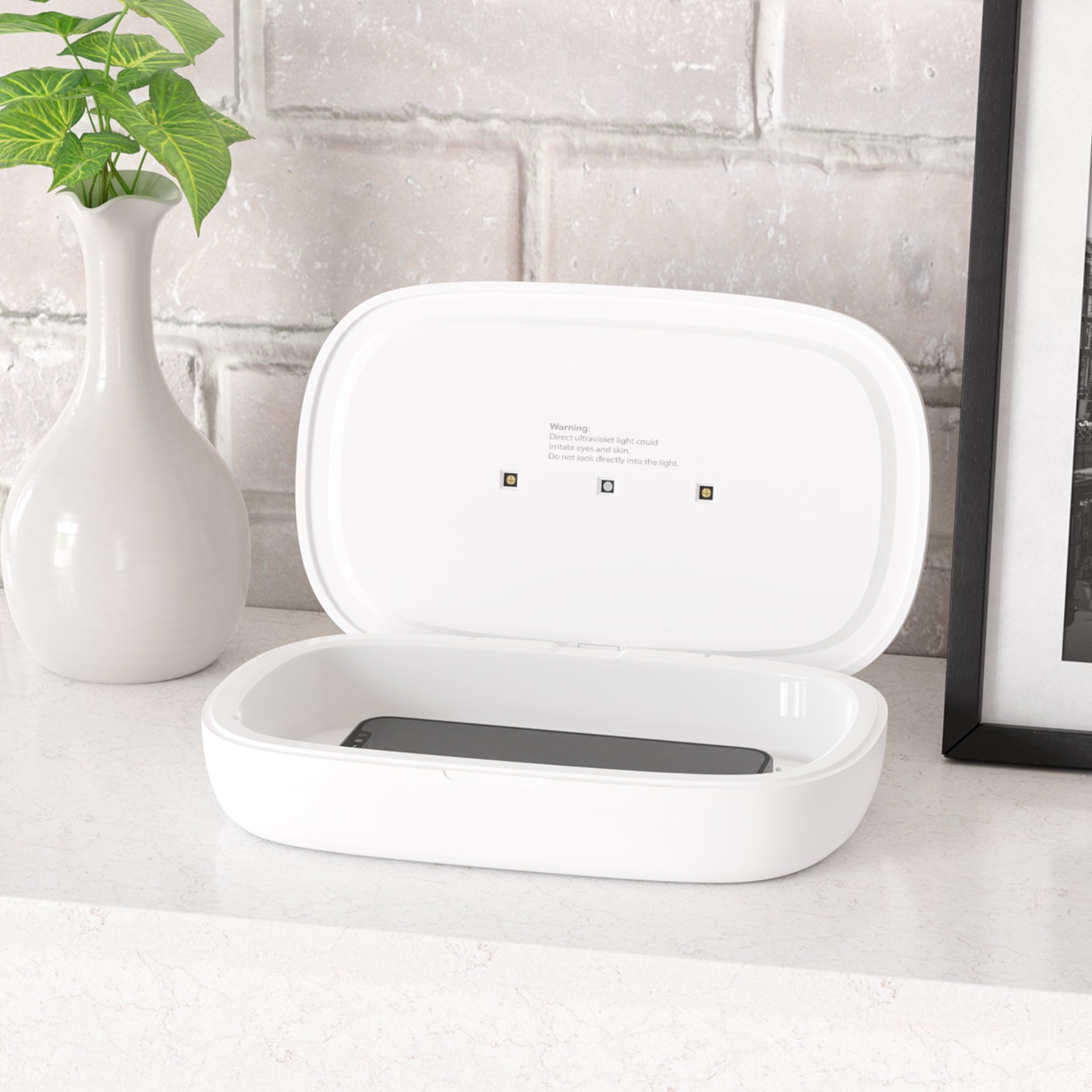 Cashwash UV Phone Sanitizer & Wireless Charging Pad — Germ‑Kill Sanitizer with Qi Charger