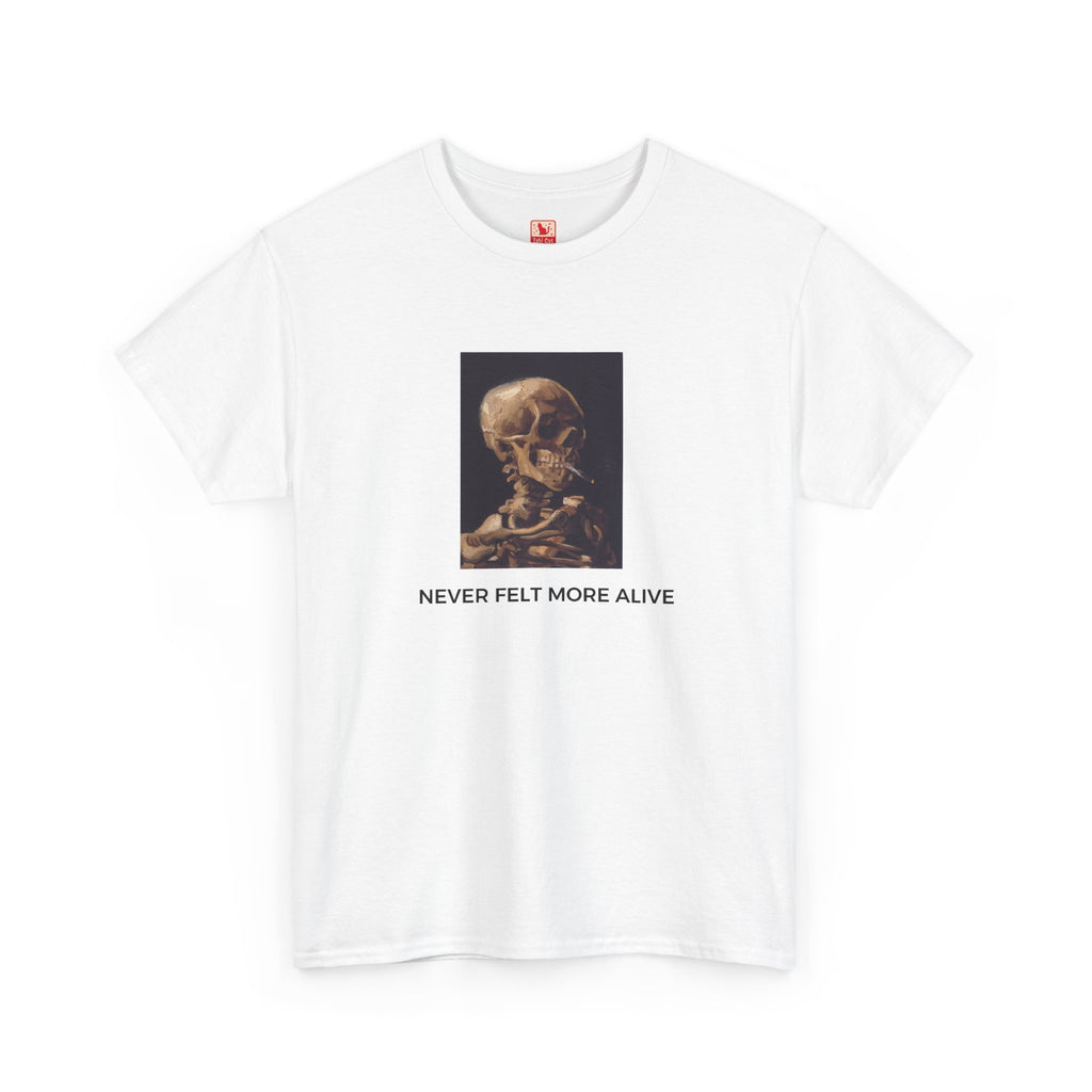 Never Felt More Alive Heavy Cotton Tee - White