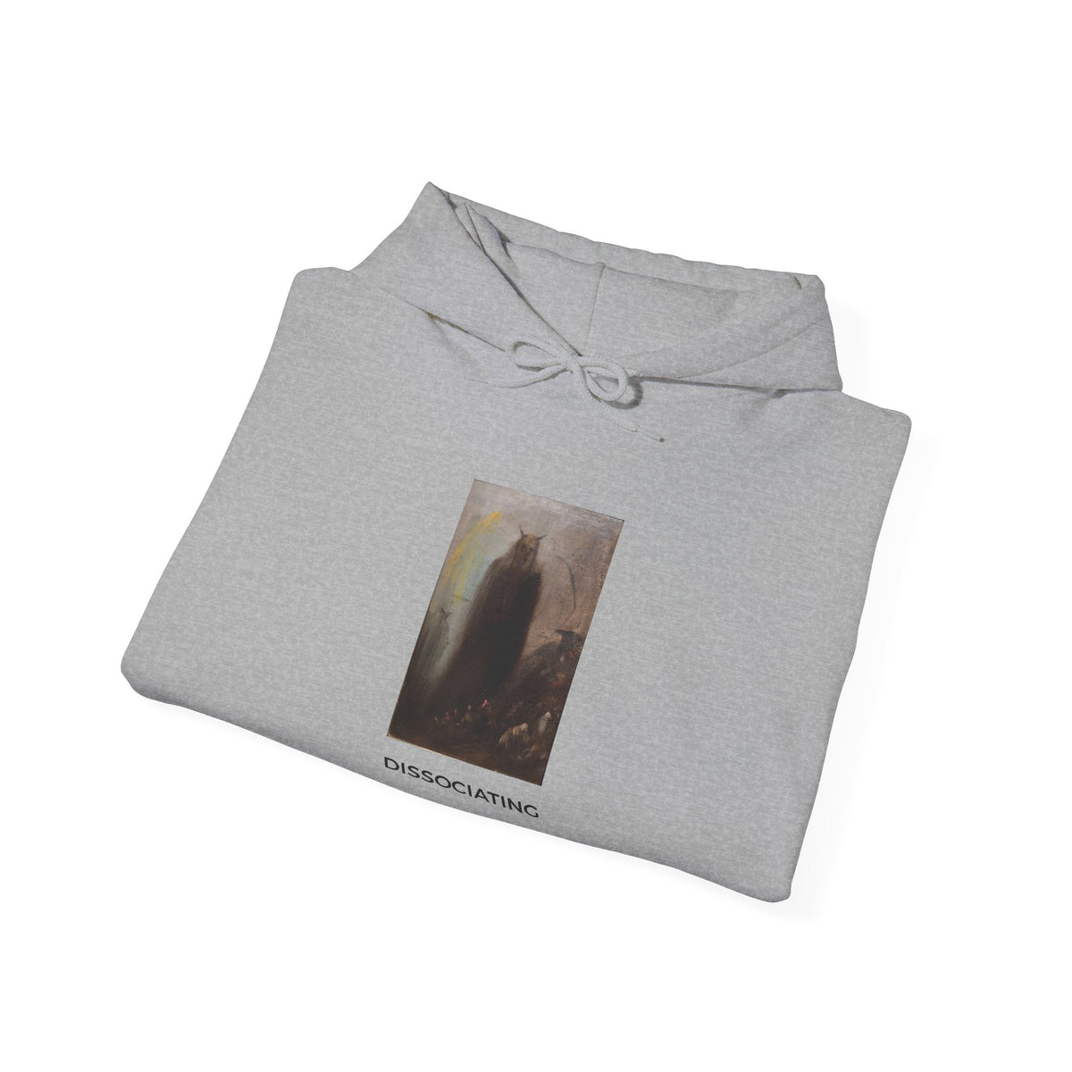Dissociating Medium-Heavy Hoodie - Gray