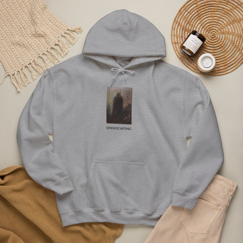 Dissociating Medium-Heavy Hoodie - Gray