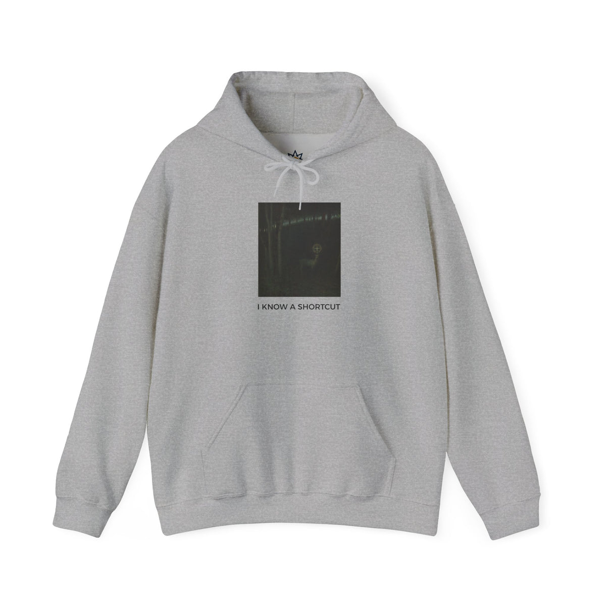 I Know a Shortcut Medium-Heavy Hoodie - Gray